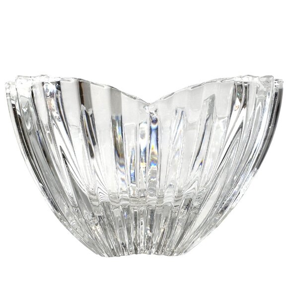 Mikasa Lydia Tulip Bowl 6" Ribbed Crystal Scalloped‎ Edge CandyDish marked Japan - Picture 4 of 8